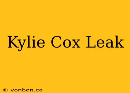 Kylie Cox Leak