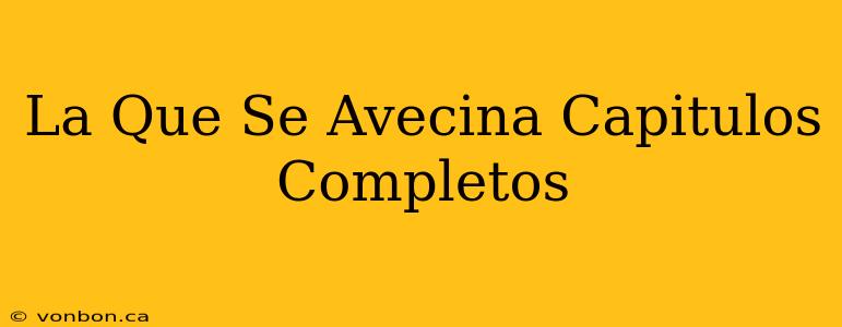 La Que Se Avecina Capitulos Completos