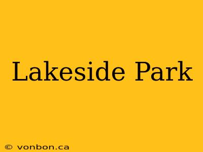 Lakeside Park