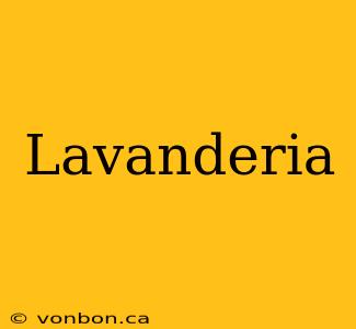 Lavanderia