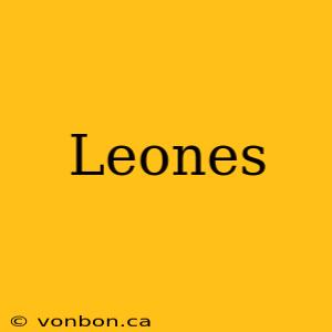 Leones