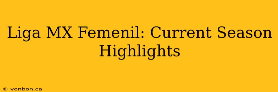 Liga MX Femenil: Current Season Highlights