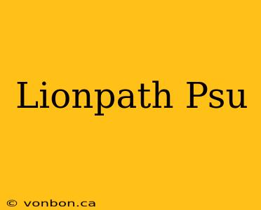 Lionpath Psu