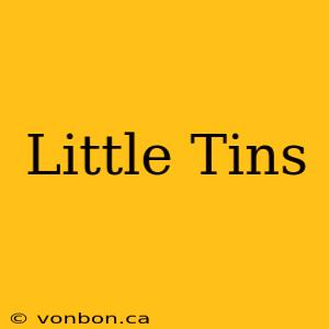 Little Tins