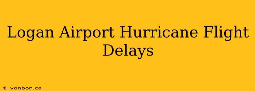 Logan Airport Hurricane Flight Delays