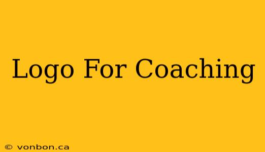 Logo For Coaching