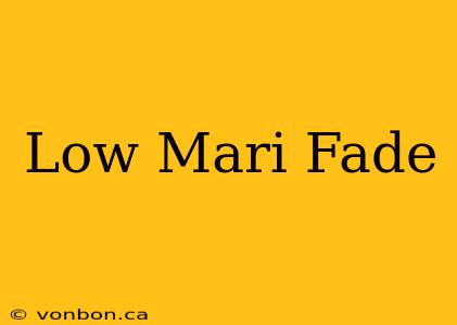 Low Mari Fade