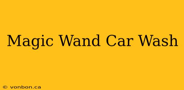 Magic Wand Car Wash