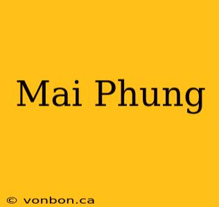 Mai Phung