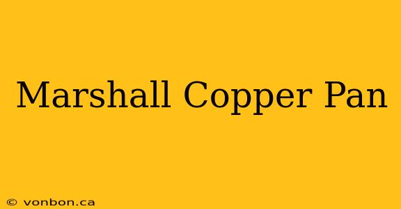 Marshall Copper Pan