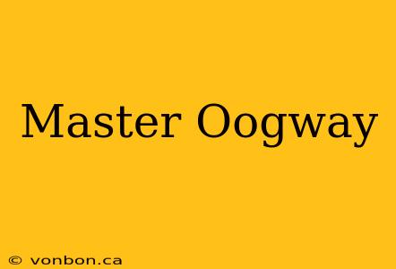 Master Oogway