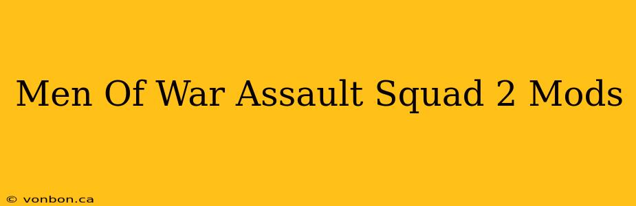 Men Of War Assault Squad 2 Mods