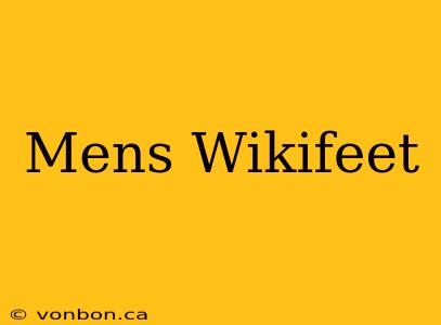 Mens Wikifeet