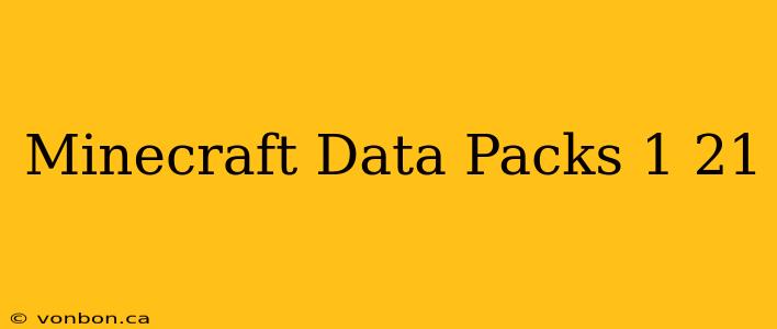 Minecraft Data Packs 1 21