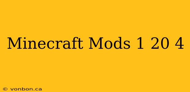 Minecraft Mods 1 20 4