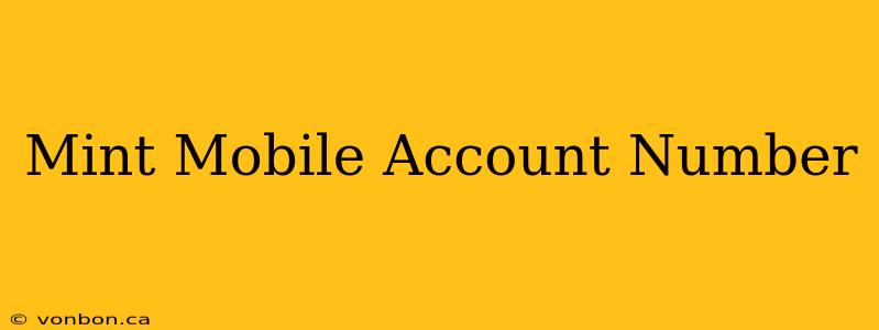 Mint Mobile Account Number