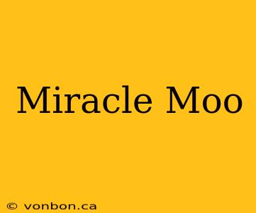 Miracle Moo