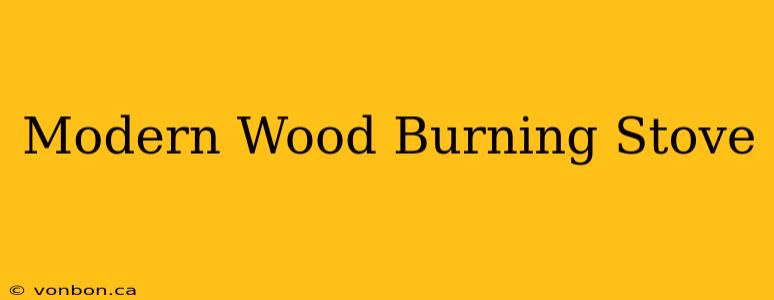 Modern Wood Burning Stove