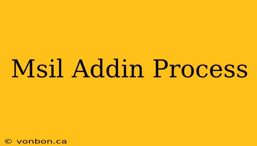 Msil Addin Process