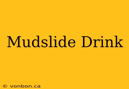 Mudslide Drink