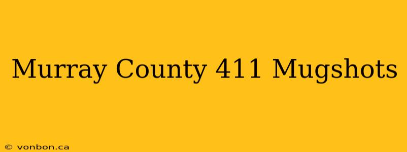 Murray County 411 Mugshots