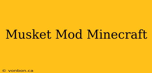 Musket Mod Minecraft