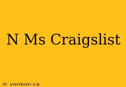 N Ms Craigslist