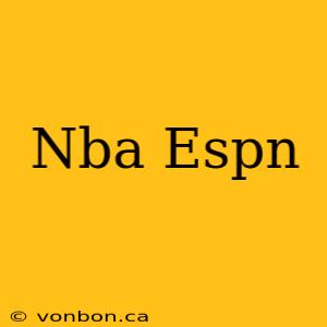 Nba Espn