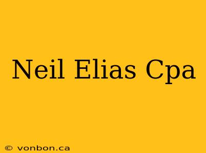 Neil Elias Cpa