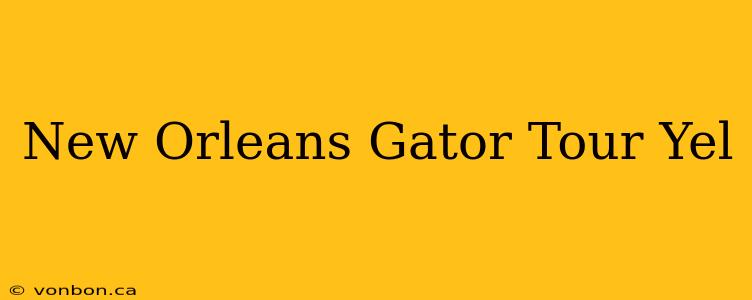 New Orleans Gator Tour Yel