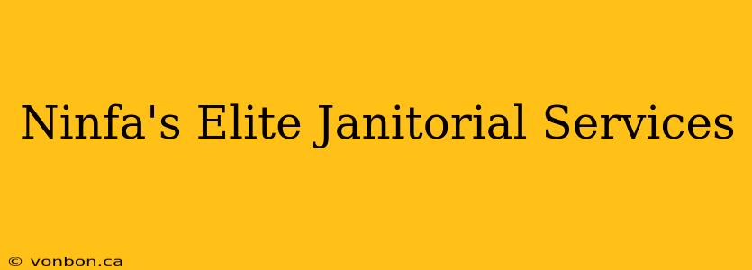 Ninfa's Elite Janitorial Services