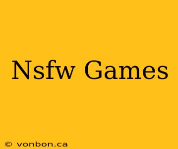 Nsfw Games