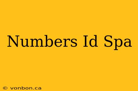 Numbers Id Spa