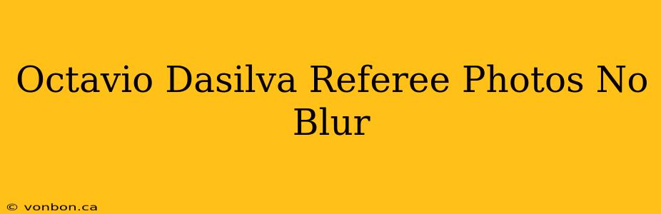 Octavio Dasilva Referee Photos No Blur