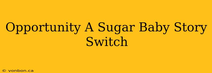 Opportunity A Sugar Baby Story Switch