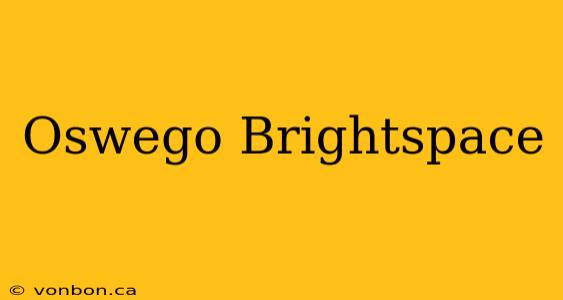 Oswego Brightspace