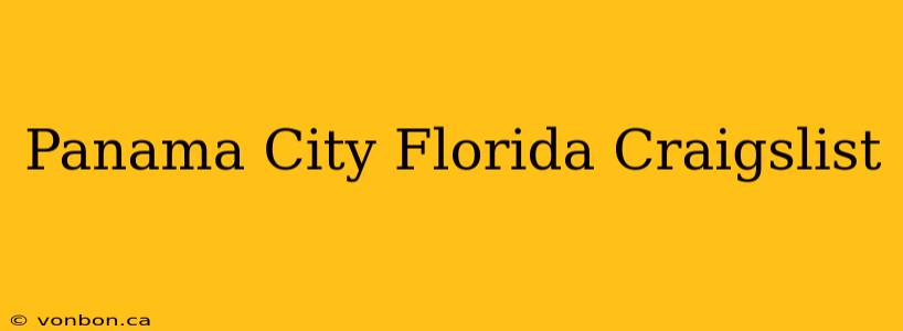 Panama City Florida Craigslist