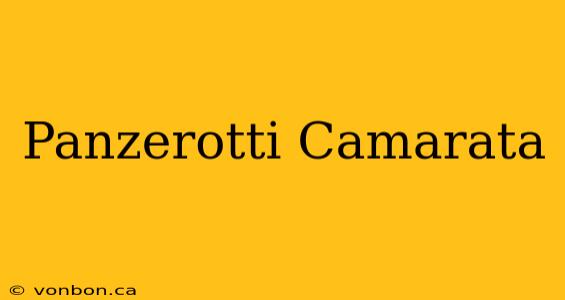 Panzerotti Camarata