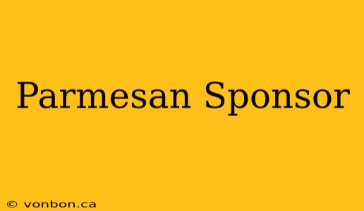 Parmesan Sponsor