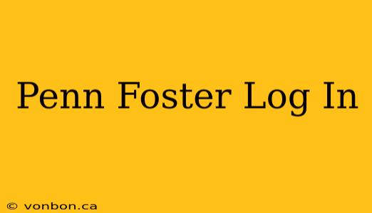 Penn Foster Log In