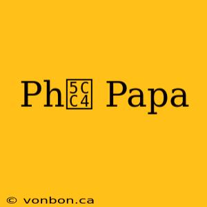 Ph峄 Papa