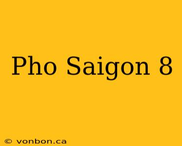 Pho Saigon 8