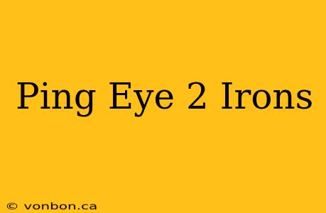 Ping Eye 2 Irons