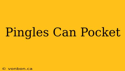 Pingles Can Pocket