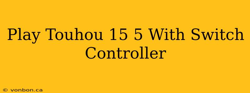 Play Touhou 15 5 With Switch Controller