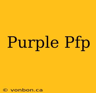 Purple Pfp