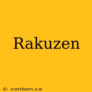 Rakuzen