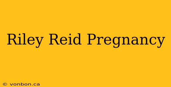 Riley Reid Pregnancy