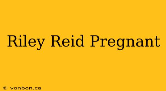 Riley Reid Pregnant