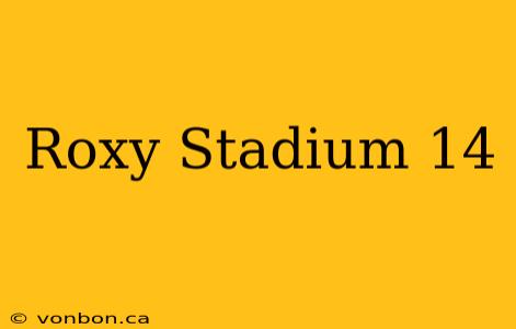 Roxy Stadium 14